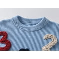 thumbnail image 5 of Afdoent Girls Sweaters Embroidered Soft Knit Sweater Kids Fall Pullover Sweaters Top Birthday Daily Wear 6-9 Months, 5 of 8