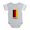 Heather Gray, variant on CafePress - Germany_B - Cute Infant Baby Football Bodysuit