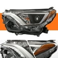 thumbnail image 4 of HOUGEET Headlights Assembly Fit for 2016-2018 Toyota Rav4 Halogen Projector Headlamp TO2503247 Left Driver Side, 4 of 6