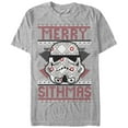 thumbnail image 4 of Men's Star Wars Christmas Merry Sithmas  Graphic Tee Athletic Heather 2X Large, 4 of 4
