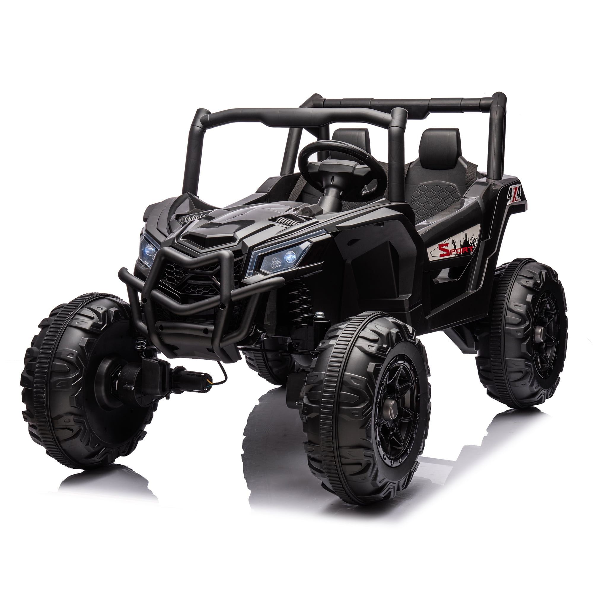 CIPACHO 24V Ride On UTV Car for Kid, 2seater Battery Powered Electric Off-Road Truck Car with Parent Remote Control, High Low Speed for Girls Boys, Black CIPACHO 24V Ride On UTV Car for Kid, 2seater Battery Powered Electric Off-Road Truck Car with Parent Remote Control, High Low Speed for Girls Boys, Black