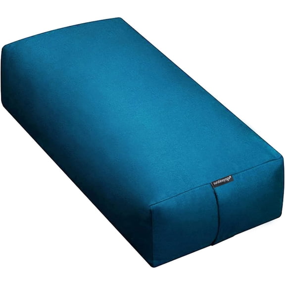 Sunshine Yoga - Extra Firm Large Rectangular Yoga Bolster - Improve Form, Flexibility and Strength - 100% Cotton - Washable (24 x 6 x 12 Inches) - Oceanside
