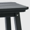 thumbnail image 6 of WestinTrends Malibu 29" HDPE Outdoor Patio Square Bar Stools (Set of 2), Black, 6 of 8