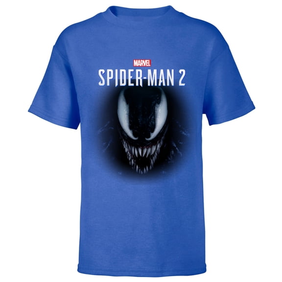 Marvel Spider-Man 2 Game Venom Face - Short Sleeve T-Shirt for Kids – Customized-Royal