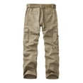 thumbnail image 6 of TRGPSG Women's Relaxed Fit Cargo Pants Outdoor Sport Hiking Pants Casual Pants Parachute Pants with Zipper Pockets,Khaki,Size 10, 6 of 7
