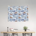 thumbnail image 2 of Goofa Seal Fox Seagull Whales Pattern Wall Tapestry for Bedroom ,29x37 Inch Tapestry Wall Hanging Bedspread Tapestry Boho Tapestry, 2 of 8