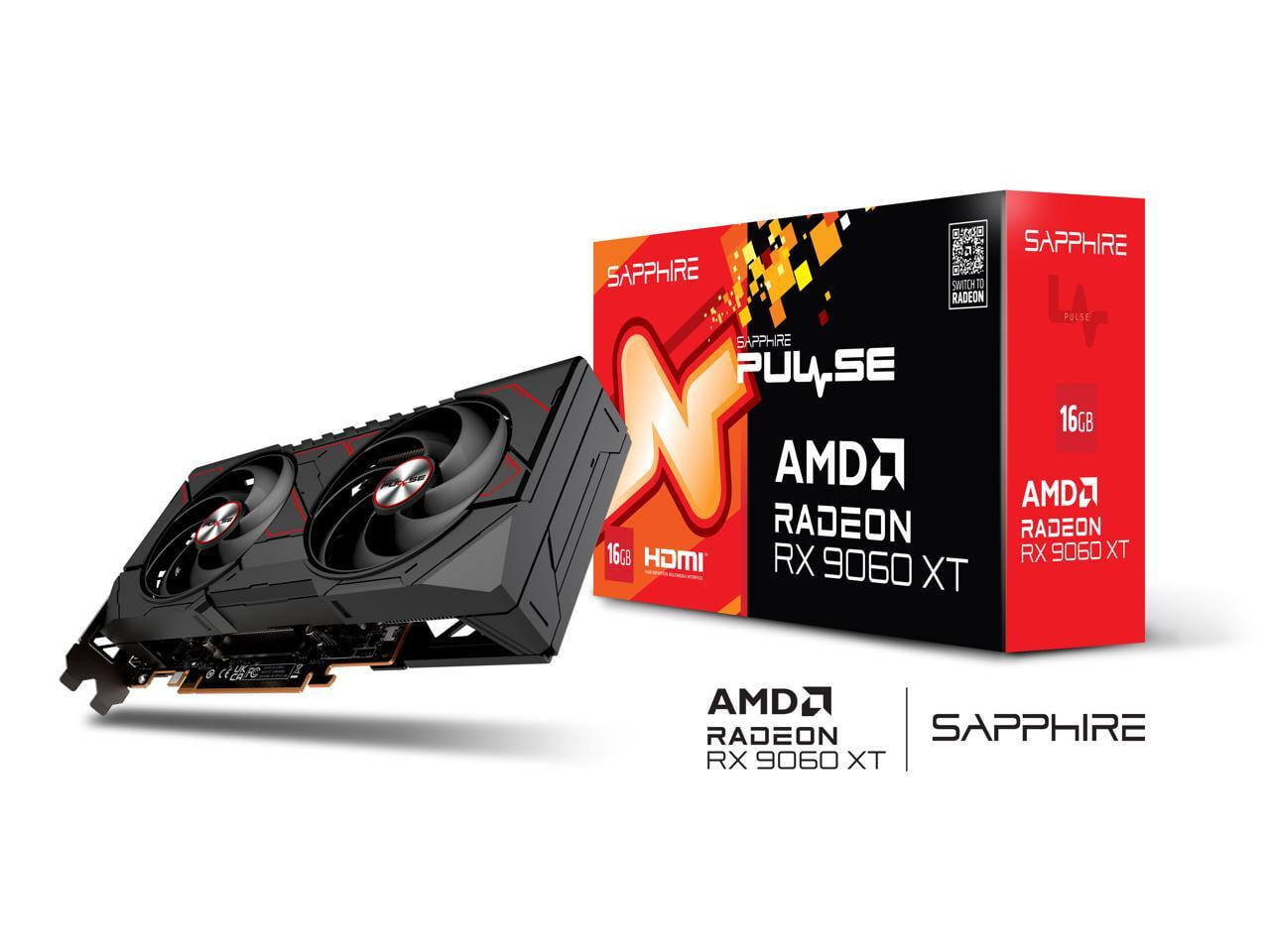 [PCパーツ] Sapphire Radeon RX 9060 XT 16GB Sapphire RX 9060 XT Gaming 16GB GDDR6 Graphics Card