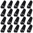 thumbnail image 2 of Shisuyan Drying Clips Black Plastic Flocked Surface 20Pcs 2.8x1x0.9In, 2 of 8