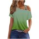 thumbnail image 1 of Camiseta de Manga Corta de Camiseta Casual de Manga Corta de Camiseta Casual de Manga Corta Hecha de Cómodo Estante de Imitación para Todo el Uso de Temporada, Camisetas de Mujer, 1 of 5
