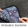thumbnail image 6 of Blue Ethnic Paisley and Floral Pattern Door Rugs,Washable Non Slip Door Mats Indoor,Decorative Door Mats,Entry Mat Indoor for Entrance,Bedroom,Kitchen,Bathroom,30"x17", 6 of 6