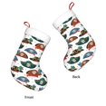 thumbnail image 3 of Salouo Pirate Hats Print Christmas Stockings,Large Xmas Stocking Set of 1 Holiday and Farmhouse Stocking for Christmas Holiday Party Decoration(17.7*11 Inch), 3 of 7