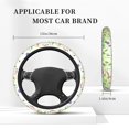 thumbnail image 3 of Susaid Plants and Insects Print Elastic Car Steering Wheel Cover, 15 Inches Breathable Vehicle Steer Wheel Protector, Universal for SUV, Truck, 3 of 6