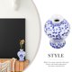 thumbnail image 3 of Jarrón de cerámica azul y blanco Jarrones para flores Porcelana Decoración del hogar Planta Cerámica Plantas de interior Artificial, 3 of 6