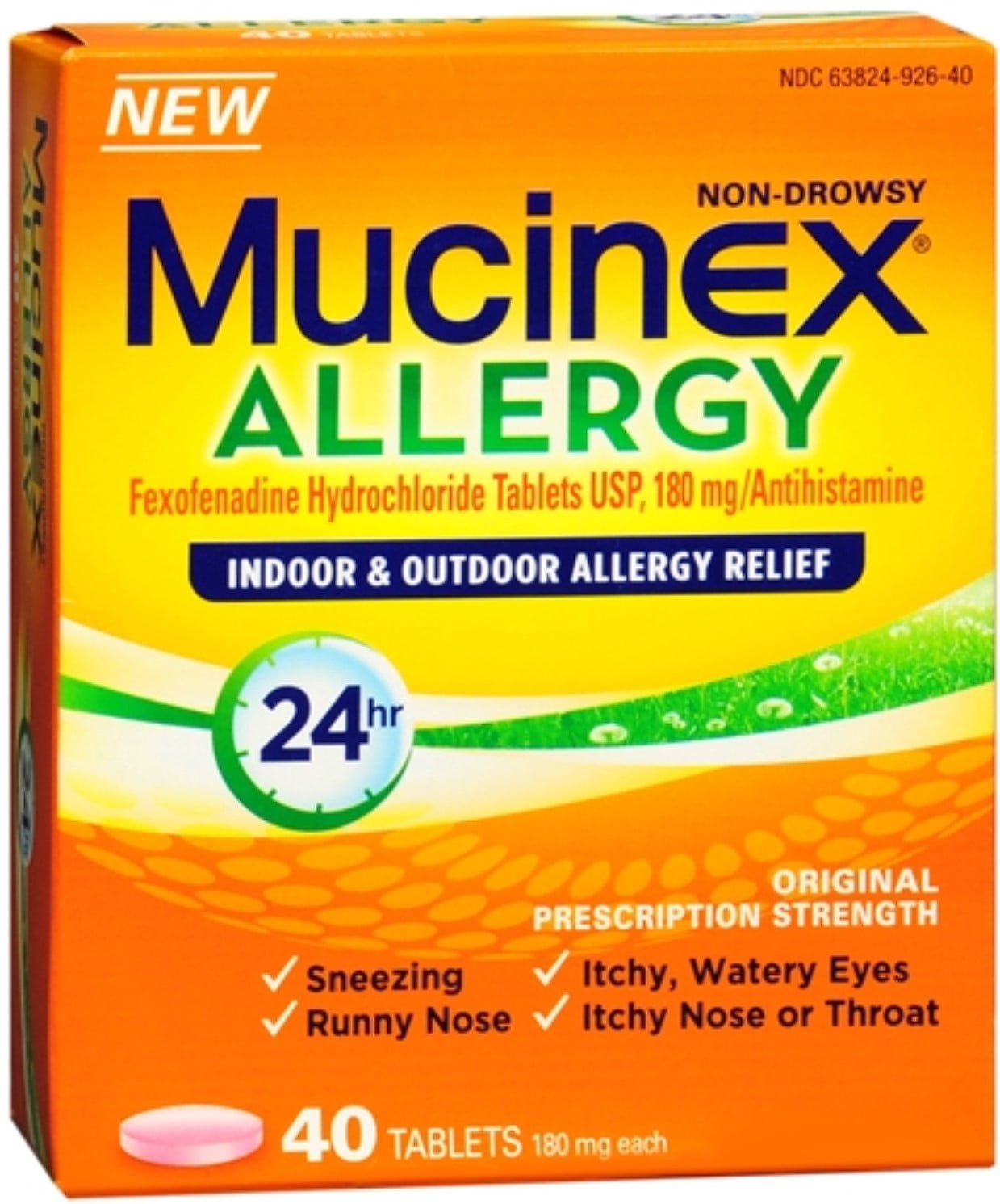 Mucinex Allergy 24 Hour Adult Tablets 40 ea