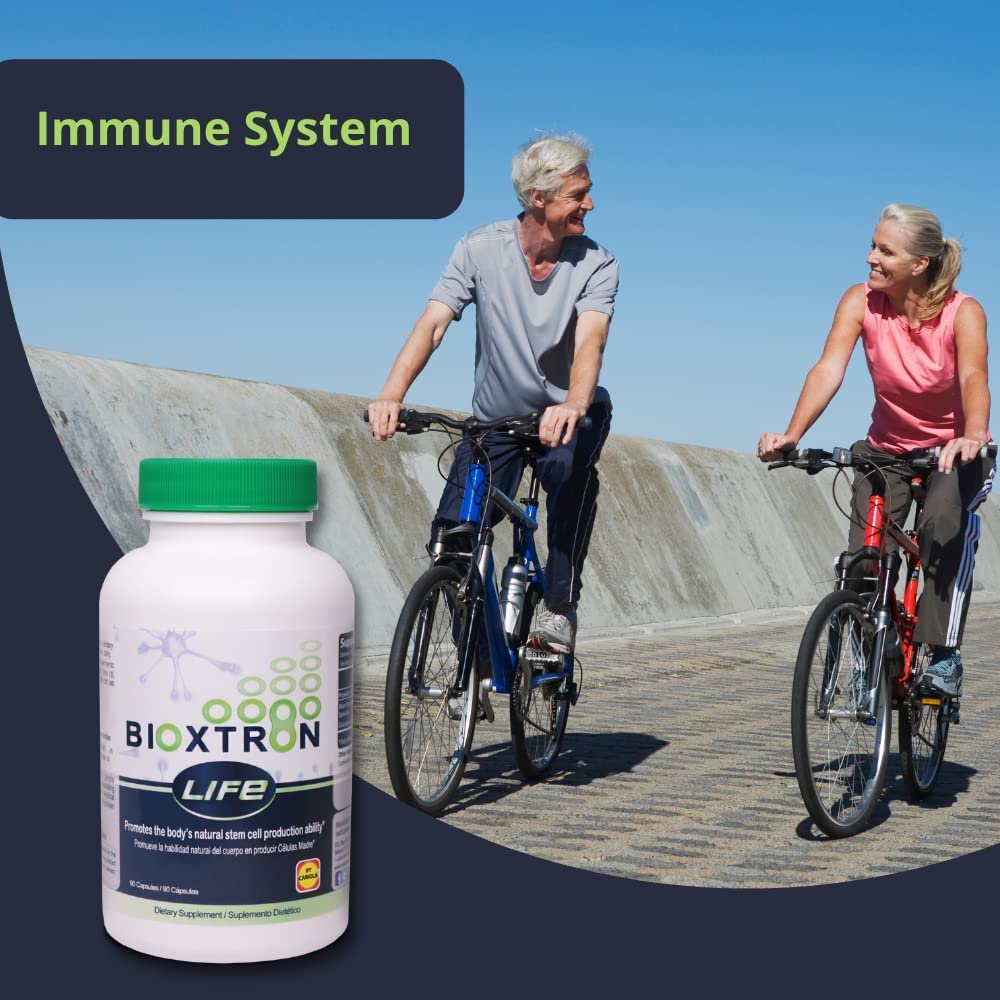 Bioxtron Life AFA Stem Cell Natural Supplement Capsules - Stem Cells Production - Joint Discomfort, Fatigue, Low Defenses - 90 Capsules