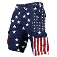 thumbnail image 3 of DIOAZUD Men's Patriotic Cargo Shorts American Flag Print Multi Pockets Lightweight Casual Outdoor Wear, 3 of 7