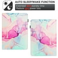 thumbnail image 5 of Case for Amazon Kindle Paperwhite 7th Gen 2015/10th Gen 2018 Marble Pattern, PU Leather Kickstand Magnetic Wallet Folio Flip Auto Sleep / Wake Case with Card Slots & Elastic Band & Pencil Holder, F, 5 of 5