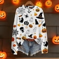 thumbnail image 7 of Certgust Lightweight Sweatshirts for Women Under $15 Womens Halloween Graphic Print Long Sleeve Knit Pullover Sweater with Cozy Seasonal Style, 7 of 7