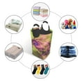 thumbnail image 3 of DouZhe 50L Rectangular Laundry Basket, Fractal Twirl Whirlpool Prints Waterproof Foldable Laundry Hamper with Aluminum Handles, 3 of 6