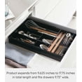 thumbnail image 3 of Yamazaki Home Cutlery Organizer - Three Styles, Black, ABS Plastic, Expandable II, Adjustable, Expandable, No Assembly, 3 of 6