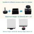 thumbnail image 3 of Unique Bargains Leveling Feet 25 x 25mm Square Insert Furniture Adjustable Leveler 8 Sets, 3 of 7