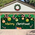 thumbnail image 3 of BotaniNest Garage Door Banner Background Merry Garage Door Banner Cover Large Background For Outdoor Christma, 3 of 4