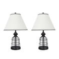 thumbnail image 1 of Aspen Creative 40140-02 22" High Traditional Metal Wire Table Lamp, Matte Black, 1 of 1