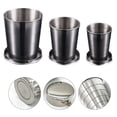 thumbnail image 4 of Stainless Steel Folding Cup Camping Cookware Retractable Cup Camping Utensils, 4 of 10