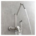 thumbnail image 3 of Fodable Kitchen Faucet Brass Black Kitchen Sink Mixer Tap Hot & Cold Wall Mounted With Spray Gun Rotating Sink Mixer ,Effortless Installation, 3 of 7