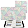 thumbnail image 6 of FORMRS 3 Ring Photo Album 4"x6" Self Adhesive Large Capacity PU Leather Cover, Purple Geometric, 6 of 6