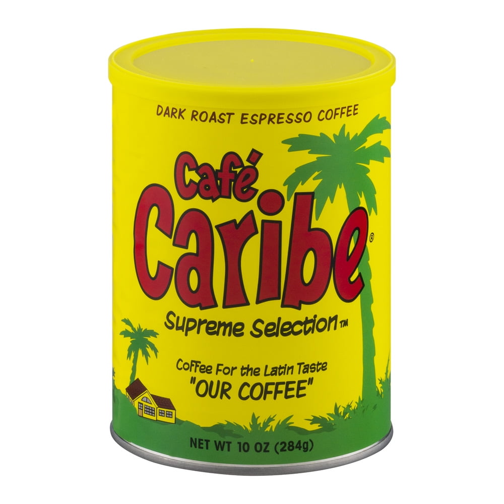 Cafe Caribe Supreme Selection Coffee for the Latin Taste Dark Roast Espresso Coffee, 10.0... by Coffee Holding Company Inc