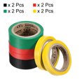 thumbnail image 3 of Uxcell 26Ft Tennis Racket Badminton Racquet Grip Finishing Tapes, Red/Yellow/Green/Black 8 Pack, 3 of 6