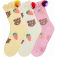 thumbnail image 3 of CHUNTIAN Sox Womens Fuzzy Socks Girls Cute Slipper Socks Funny Fluffy Winter Warm Socks Soft Cozy Plush Indoor Sleep Socks, 3 of 6