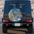 thumbnail image 3 of Kdxio Christmas Tree for Tire Cover Wheel Protectors Tyre Covers Weatherproof Wheel Covers Universal Fit for Trailer Rv SUV Truck Camper Travel Trailers 17 inch, 3 of 8