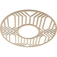thumbnail image 2 of 38"OD x 13 7/8"ID x 3/8"T Empire Wood Fretwork Pierced Ceiling Medallion, Alder, 2 of 3