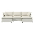 thumbnail image 2 of MODERNLUXE 94" Oversized Modular Sectional Sofa,U-Shape Sofa Couch with 2 Pillows,2 Ottomans,Chenille Fabric and Deep Seat,5 Seat Modular Sofa Couch for Living Room Apartment Office,Beige, 2 of 7