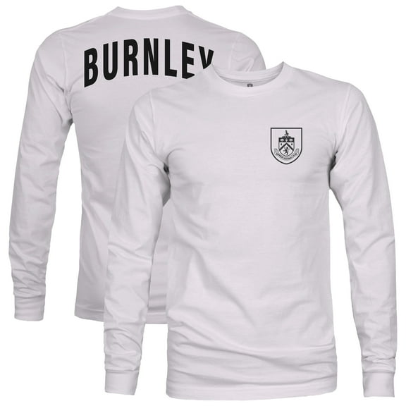 Men's 1863FC  Silver Burnley Arch Long Sleeve T-Shirt