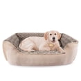 thumbnail image 1 of Cama para perros JOEJOY rectangular para perros pequeños, medianos y grandes, color beige, 1 of 6
