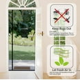 thumbnail image 4 of EP Reversible Left Right Side Opening Screen Door Mesh Magnetic Closure Heavy Duty, Self Closing Fiberglass Bug Net with Magnet for Sliding Doors & Doorway, Pet Friendly, 72 x 80 inch, 4 of 8