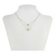thumbnail image 2 of Collar Doble Dije Aros Swarovski Diamante Oro 14k Lam dorado Unitalla, 2 of 7