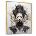thumbnail image 2 of Designart "Eightfold Path Grey Buddhism" Buddhism Floater Framed Wall Decor, 2 of 7