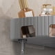 thumbnail image 5 of Estante semicircular para esquina del baño, organizador, organizador del lavabo del baño, encimera del baño para almacenamiento, gris, 5 of 6