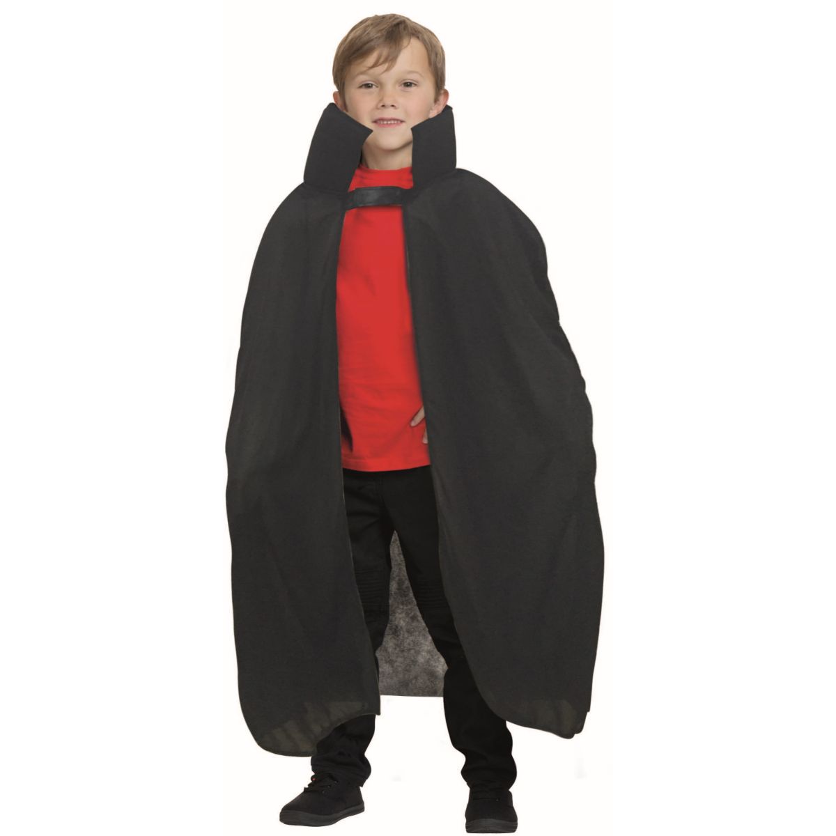 Black Vampire Boy Child Halloween Cape Costume Accessory - Large