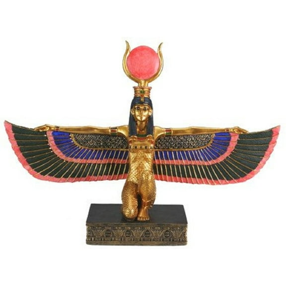 Egyptian Isis With Open Wings - Collectible Figurine Statue Figure