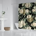 thumbnail image 2 of Pioneer Flower Floral Print Pattern Shower Curtain 72"x72" ,Bathroom Decorative Shower Curtains Set with 12 Hooks,Modern Waterproof Washable Shower Curtain, 2 of 6