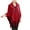 Red, variant on Summer Clearance Sale! Pitauce Cover Up for Women Solid Color Crochet Poncho Knitting Hooded Button Down Cape Asymmetric Tassel Hem Shawl Lace Up Versatile Wrap