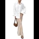 thumbnail image 2 of Blusa Playera de Larga para Mujer, para Cubrir Trajes de Baño, con Cuello Abotonado. XL, 2 of 8