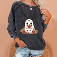 thumbnail image 1 of Ailaofu Halloween Sweatshirts for Women Ghost Pumpkin Sweater Cute Spooky Coffee Graphic Pullover Shirts, 1 of 4