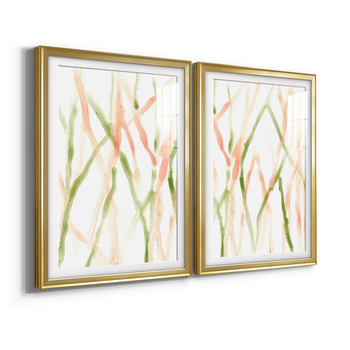 Wexford Home Runnel XIII Premium Framed Print, 22.5" x 30.5" - Ready to Hang, Gold (Set of 2)