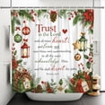 thumbnail image 5 of Tchckioa Shower Curtain for Bathroom,Waterproof Hooks Bath Curtain,Merry Christmas,47x64, 5 of 6